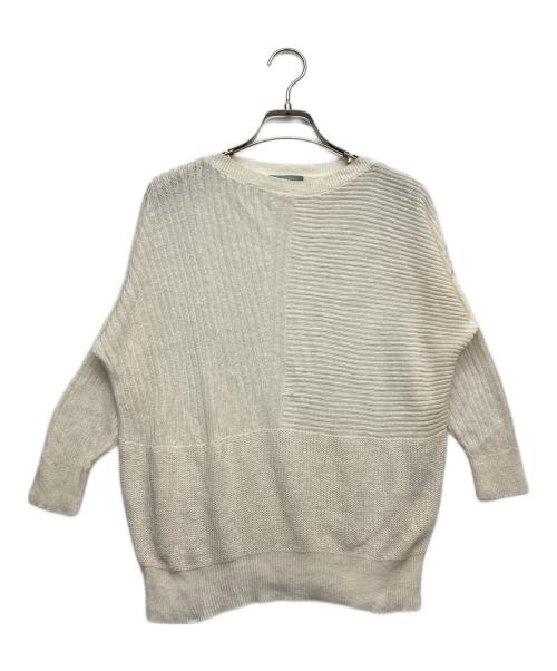 theory luxe（セオリーリュクス）theory luxe (セオリーリュクス) リネン混ニット ホワイト サイズ:38の古着・服飾アイテム