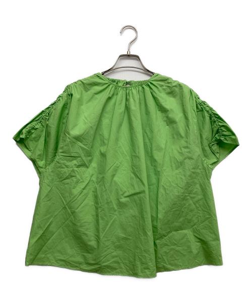 BALLSEY（ボールジィ）BALLSEY (ボールジィ) 半袖ブラウス グリーン サイズ:36の古着・服飾アイテム