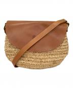 IL BISONTEイル ビゾンテ）の古着「ラフィアショルダーバッグ」｜ベージュ