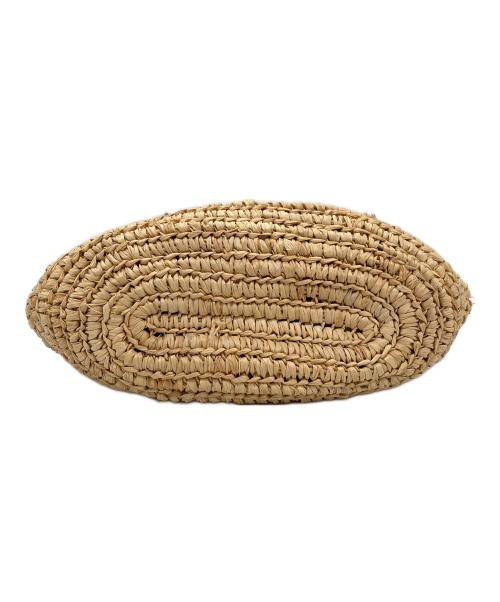 IL BISONTE（イル ビゾンテ）IL BISONTE (イル ビゾンテ) ラフィアショルダーバッグ ベージュの古着・服飾アイテム