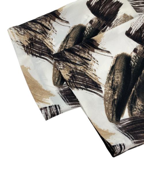 Noble（ノーブル）Noble (ノーブル) ブラッシュプリントストレートパンツ ベージュ サイズ:38の古着・服飾アイテム