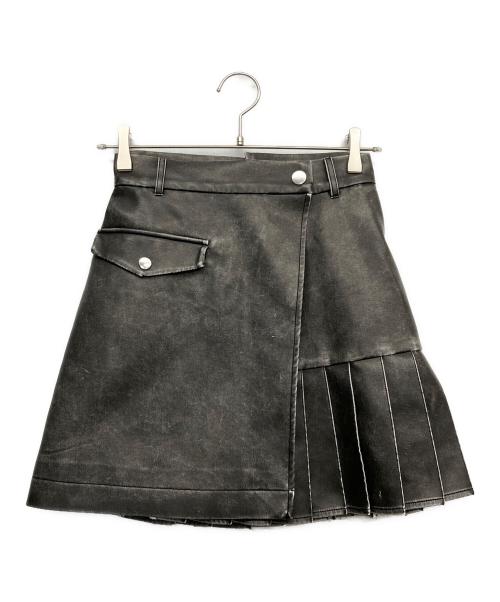 HARE（ハレ）HARE (ハレ) フェイクレザースカート ブラック サイズ:Fの古着・服飾アイテム