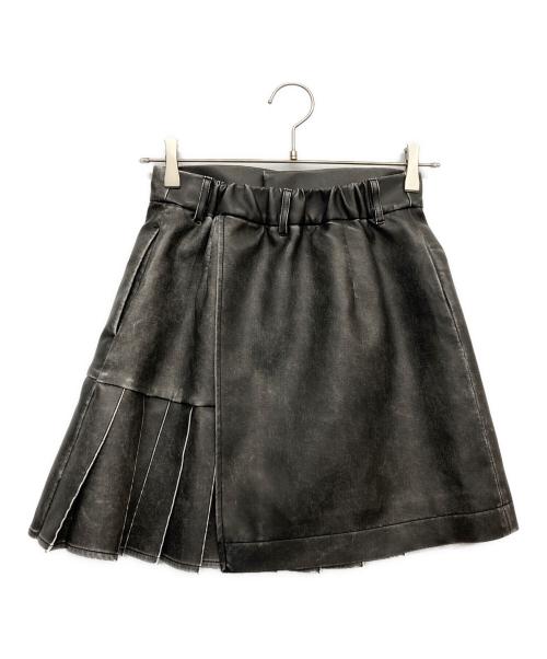 HARE（ハレ）HARE (ハレ) フェイクレザースカート ブラック サイズ:Fの古着・服飾アイテム