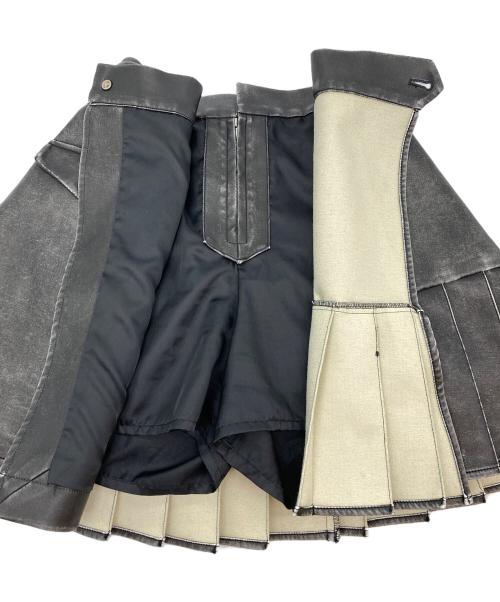 HARE（ハレ）HARE (ハレ) フェイクレザースカート ブラック サイズ:Fの古着・服飾アイテム