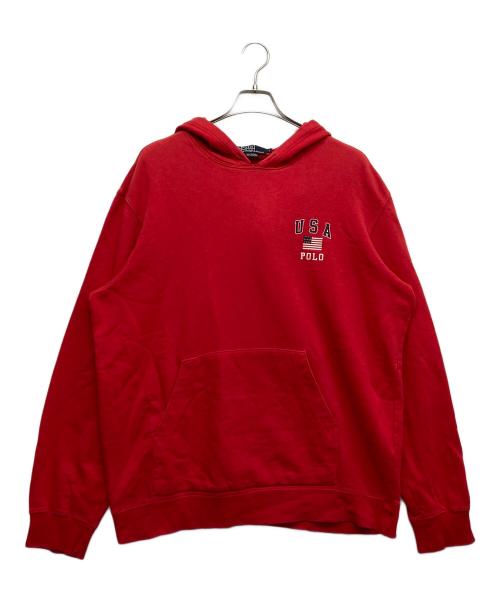 POLO RALPH LAUREN（ポロ・ラルフローレン）POLO RALPH LAUREN (ポロ・ラルフローレン) パーカー レッド サイズ:Lの古着・服飾アイテム