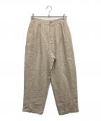 TSUHARU by samansa Mos2ツハル バイ サマンサモスモス）の古着「リネンパンツ」｜ベージュ