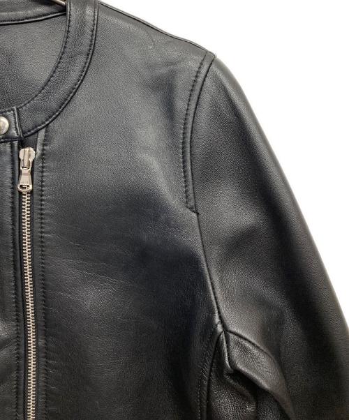 FREAK'S STORE（フリークスストア）FREAK'S STORE (フリークスストア) ラムレザーライダースジャケット ブラック サイズ:Mの古着・服飾アイテム