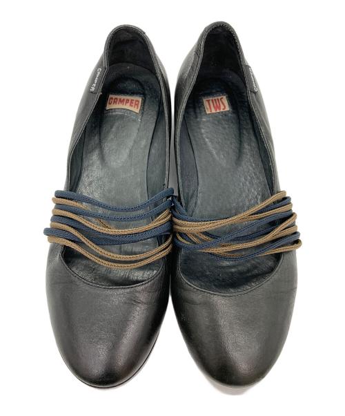 CAMPER（カンペール）CAMPER (カンペール) フラットパンプス ブラック サイズ:37の古着・服飾アイテム