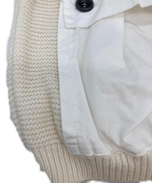 WEEKEND Max Mara（ウィークエンド マックスマーラ）Weekend Max Mara (ウィークエンド マックスマーラ) 切替ニット ベージュ サイズ:Mの古着・服飾アイテム