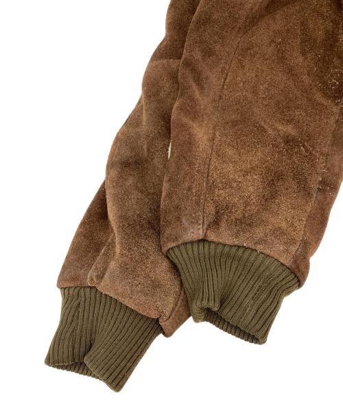 HOUSTON（ヒューストン）HOUSTON (ヒューストン) CWU45レザーフライトジャケット ブラウン サイズ:38の古着・服飾アイテム