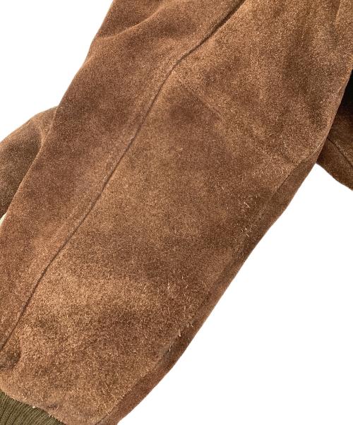 HOUSTON（ヒューストン）HOUSTON (ヒューストン) CWU45レザーフライトジャケット ブラウン サイズ:38の古着・服飾アイテム