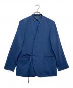 MONKEY TIMEモンキータイム）の古着「ラペルレスジャケット」｜ブルー