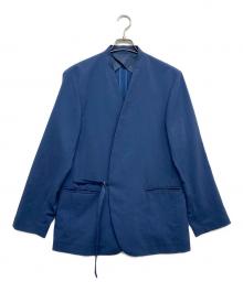 MONKEY TIME（モンキータイム）の古着「ラペルレスジャケット」｜ブルー