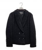 CHANELシャネル）の古着「ツイードダブルジャケット」｜ブラック