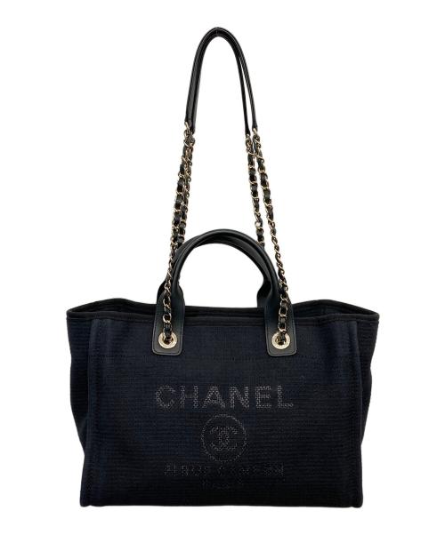 CHANEL（シャネル）CHANEL (シャネル) ドーヴィルMM ブラックの古着・服飾アイテム