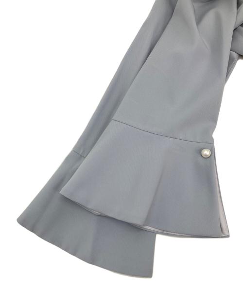 green label relaxing（グリーンレーベルリラクシング）green label relaxing (グリーンレーベルリラクシング) パウドレ フレアスリーブ ワンピース ブルー サイズ:38の古着・服飾アイテム