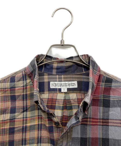 INDIVIDUALIZED SHIRTS（インディビジュアライズドシャツ）INDIVIDUALIZED SHIRTS (インディビジュアライズドシャツ) ボタンダウンシャツ グレー サイズ:Lの古着・服飾アイテム