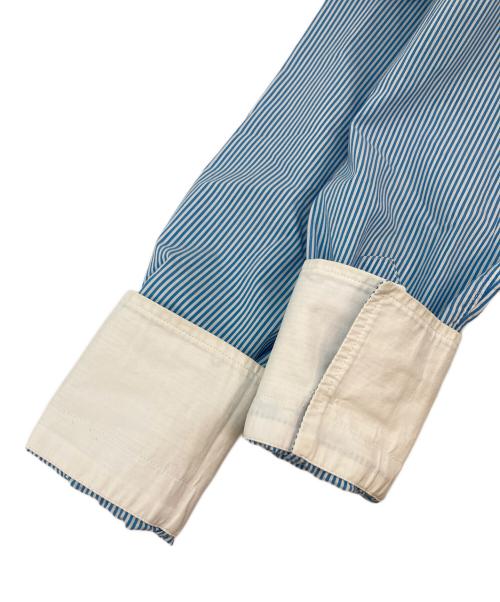 BARBA（バルバ）BARBA (バルバ) ストライプドレスシャツ ブルー サイズ:38の古着・服飾アイテム