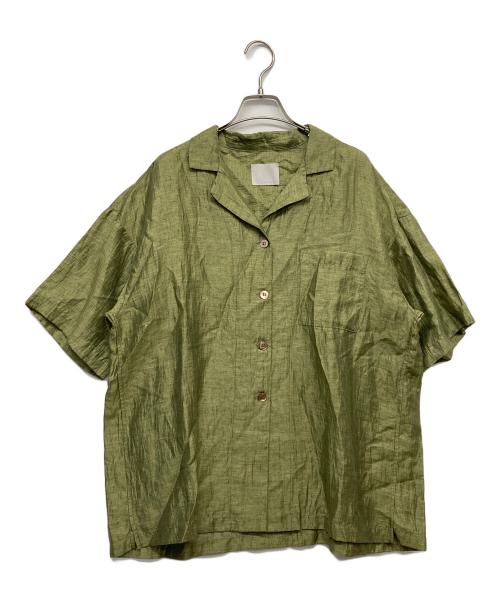 la peau de gem（ラポドゥジェム）la peau de gem (ラポドゥジェム) 半袖シャツ グリーン サイズ:Mの古着・服飾アイテム
