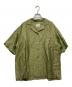 la peau de gem（ラポドゥジェム）の古着「半袖シャツ」｜グリーン