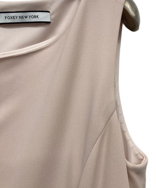 FOXEY NEWYORK（フォクシーニューヨーク）FOXEY NEWYORK (フォクシーニューヨーク) ノースリーブワンピース ピンク サイズ:42の古着・服飾アイテム