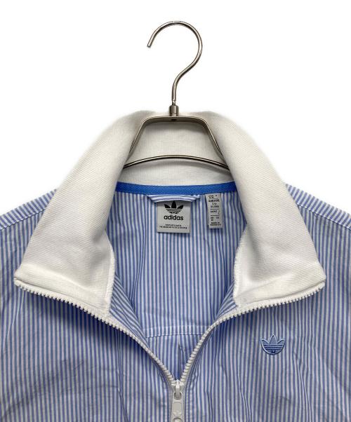 adidas（アディダス）adidas (アディダス) ストライプジャケット ブルー サイズ:Lの古着・服飾アイテム