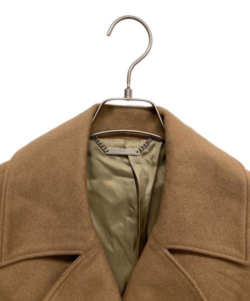 MICHAEL KORS（マイケル・コース）MICHAEL KORS (マイケルコース) カシミヤブレンドコート ブラウン サイズ:6の古着・服飾アイテム