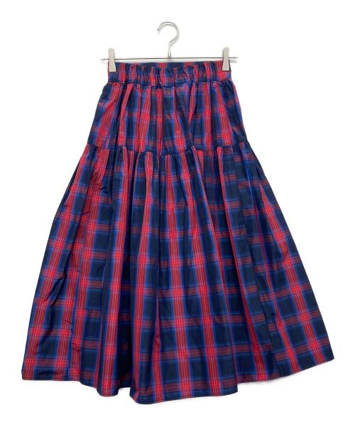 LIBERUS（リベラス）LIBERUS (リベラス) タータンチェックタフタスカート レッド サイズ:FREEの古着・服飾アイテム