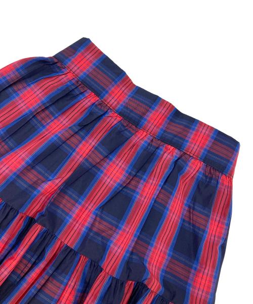 LIBERUS（リベラス）LIBERUS (リベラス) タータンチェックタフタスカート レッド サイズ:FREEの古着・服飾アイテム