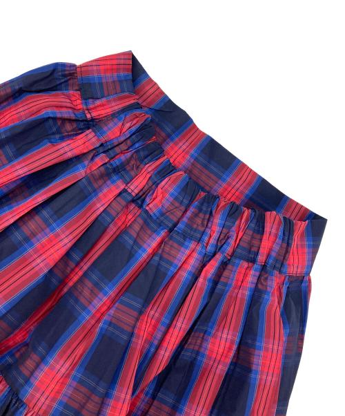 LIBERUS（リベラス）LIBERUS (リベラス) タータンチェックタフタスカート レッド サイズ:FREEの古着・服飾アイテム