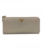 PRADAプラダ）の古着「長財布」｜アイボリー