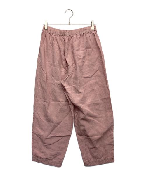 nest Robe（ネストローブ）nest Robe (ネストローブ) ブラックリネン イージーパンツ ピンク サイズ:Fの古着・服飾アイテム