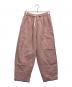 nest Robe（ネストローブ）の古着「ブラックリネン イージーパンツ」｜ピンク