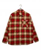 MONCLERモンクレール）の古着「CAMICIA/長袖チェックシャツ」｜レッド