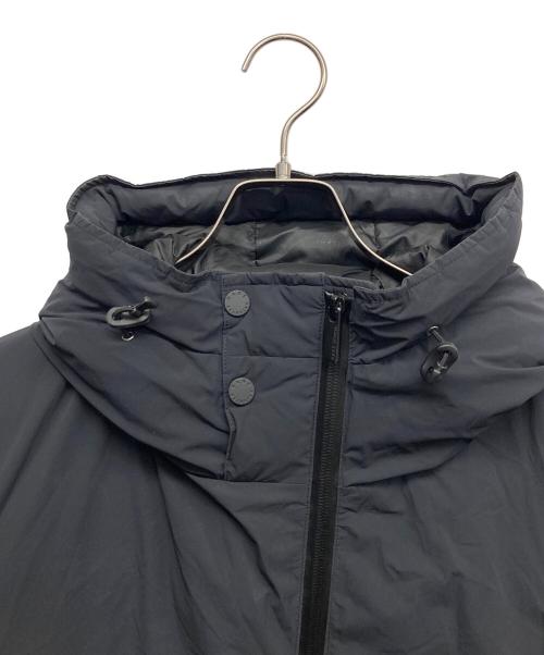 nano・universe（ナノ・ユニバース）nano・universe (ナノ・ユニバース) 西川ダウン (ニシカワダウン) スポーティーフードダウンジャケット ブラック サイズ:Mの古着・服飾アイテム