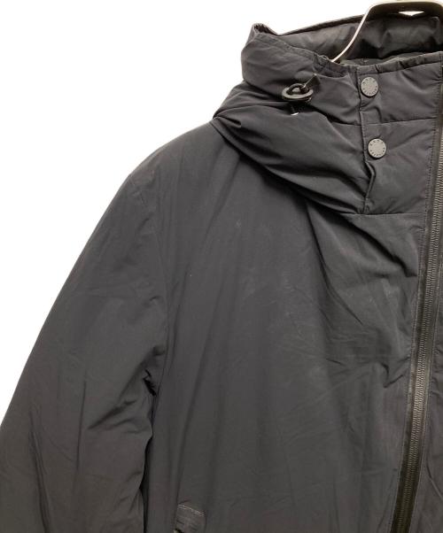 nano・universe（ナノ・ユニバース）nano・universe (ナノ・ユニバース) 西川ダウン (ニシカワダウン) スポーティーフードダウンジャケット ブラック サイズ:Mの古着・服飾アイテム