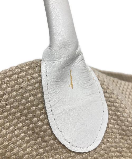 STEFANO MORTARI（ステファノ モルタリ）STEFANO MORTARI (ステファノ モルタリ) リネントートバッグ ベージュの古着・服飾アイテム