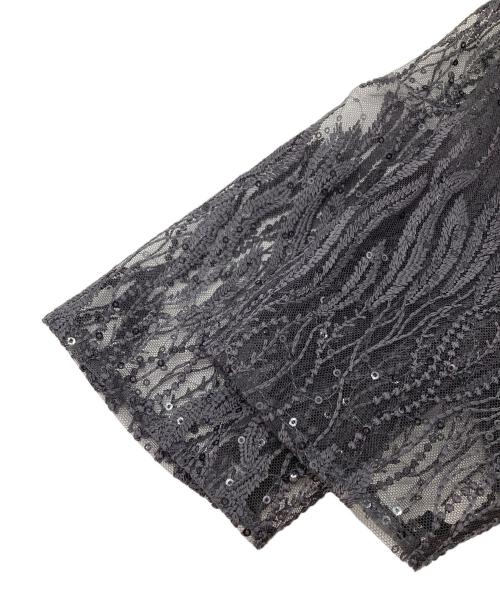 Kaene（カエン）kaene (カエン) スパンコールアネモネドレス ブラック サイズ:36の古着・服飾アイテム