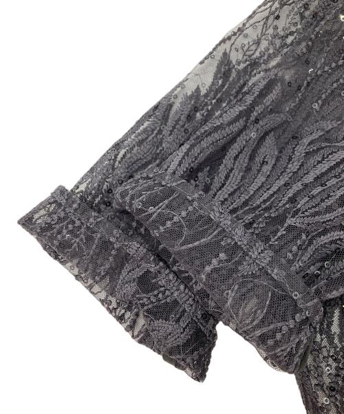 Kaene（カエン）kaene (カエン) スパンコールアネモネドレス ブラック サイズ:36の古着・服飾アイテム