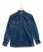 THE FLAT HEADザ・フラットヘッド）の古着「デニムウエスタンシャツ」｜インディゴ