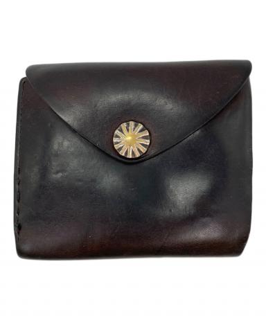 値下げ要相談 RRL レザー 二つ折り財布 黒 コンチョ レア 小銭入れ× 中古・古着通販】RRL (ダブルアールエル) レザーコンチョウォレット