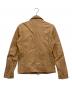 VANQUISH (ヴァンキッシュ) ゴートレザージャケット ベージュ サイズ:M：6000円