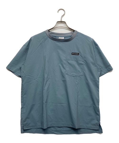 Columbia（コロンビア）Columbia (コロンビア) ロードトゥマウンテンキャンプラバーショートスリーブプルオーバー ブルー サイズ:Mの古着・服飾アイテム