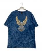 HARLEY-DAVIDSONハーレーダビッドソン）の古着「プリントTシャツ」｜ブルー