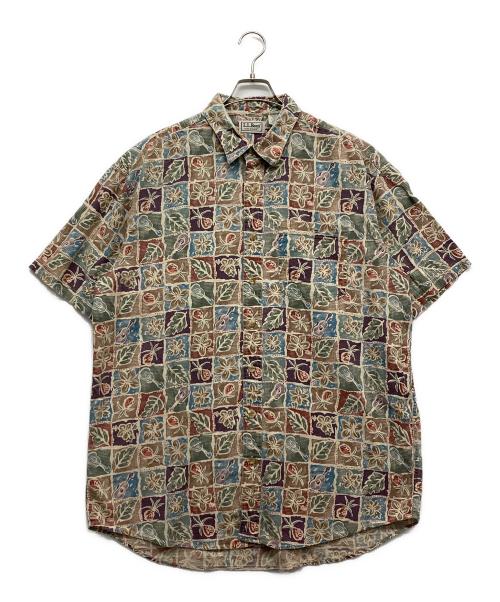 L.L.Bean（エルエルビーン）L.L.Bean (エルエルビーン) ハワイアンアロハシャツ ブラウン サイズ:XLの古着・服飾アイテム