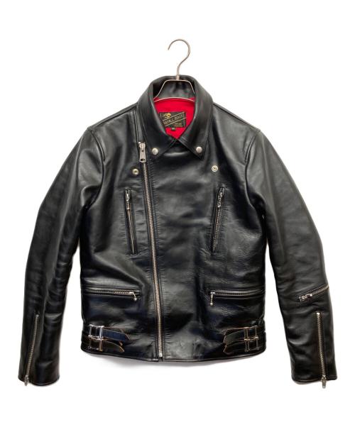 HOR.L.TOGS（ソノタブランド）HOR.L.TOGS (ソノタブランド) ホースレザーライダースジャケット ブラック サイズ:36の古着・服飾アイテム