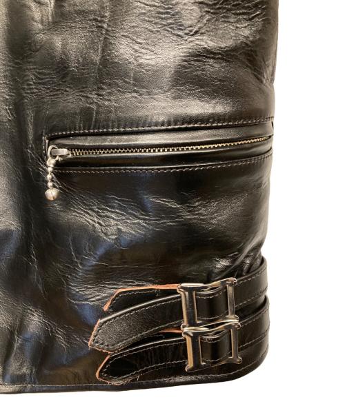 HOR.L.TOGS（ソノタブランド）HOR.L.TOGS (ソノタブランド) ホースレザーライダースジャケット ブラック サイズ:36の古着・服飾アイテム