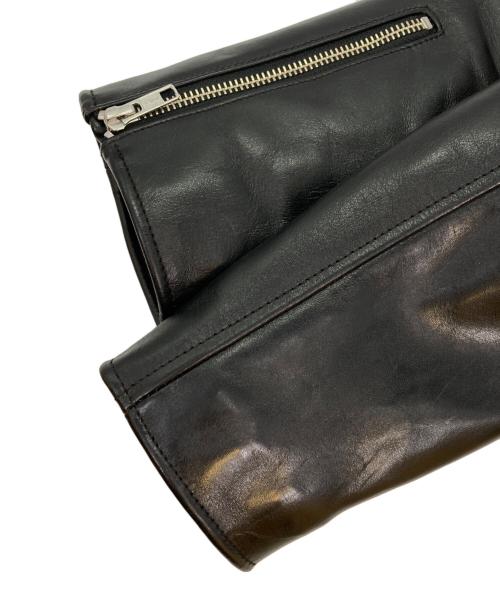 HOR.L.TOGS（ソノタブランド）HOR.L.TOGS (ソノタブランド) ホースレザーライダースジャケット ブラック サイズ:36の古着・服飾アイテム