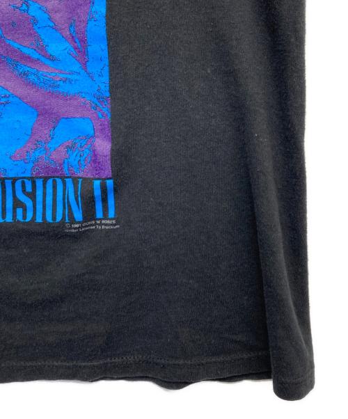 THEBROCKUM GROUP（ザブロッカム）THEBROCKUM GROUP (ザブロッカム) Guns N' Roses (ガンズ・アンド・ローゼズ) 1991 GUNS nrosesプリントTシャツ ブラック サイズ:Ｌの古着・服飾アイテム