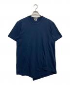 COMME des GARCONS HOMME DEUXコムデギャルソン オム ドゥ）の古着「アシンメトリーTシャツ」｜ネイビー